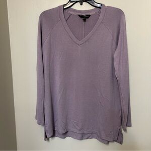 Banana Republic Women’s Purple V-Neck Sweater Small Career Workwear Casual